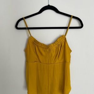 Free People Mustard Blouse